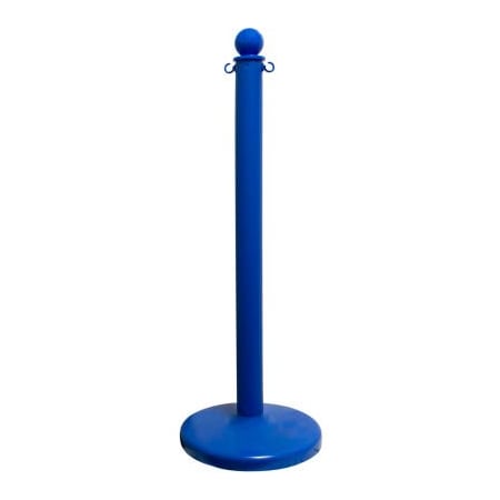 Gec Global Industrial Plastic Stanchion Post 40inH Blue 708552BL